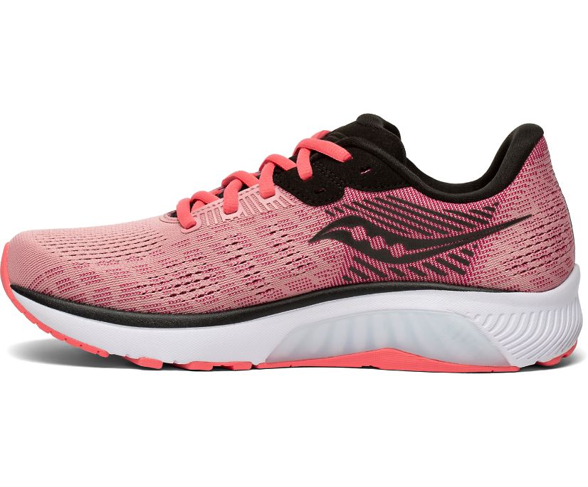 Women's Saucony Guide 14 Running Shoes Rose / Black | Singapore 148KORI